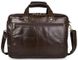 Чоловіча шкіряна сумка Vintage 14247 Темно-коричневий