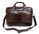 Чоловіча шкіряна сумка Vintage 14152 Темно-коричневий
