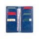 Кожаный бумажник Hi Art WP-02 Crystal Blue Mehendi Classic Синий