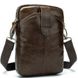 Чоловіча шкіряна сумка Vintage 14728 Темно-коричневий