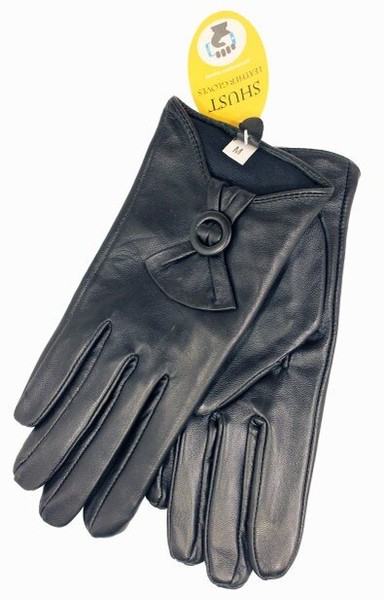 Жіночі шкіряні сенсорні рукавички Shust Gloves 707 купити недорого в Ти Купи