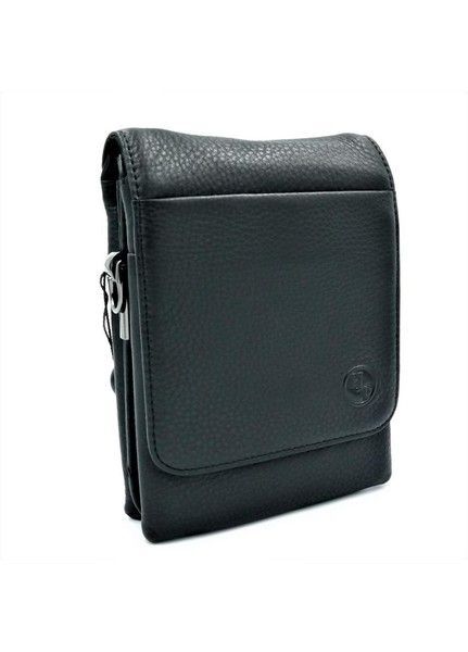 Мужская кожаная сумка H.T.Leather Чёрного цвета 5479-12 купить недорого в Ты Купи