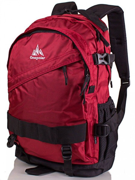 Мужской вместительный рюкзак ONEPOLAR w1302-red купить недорого в Ты Купи
