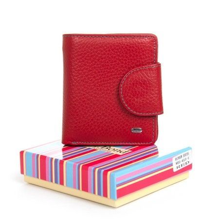 Женский кожаный кошелек Rainbow DR. BOND WRS-415-1 red купить недорого в Ты Купи