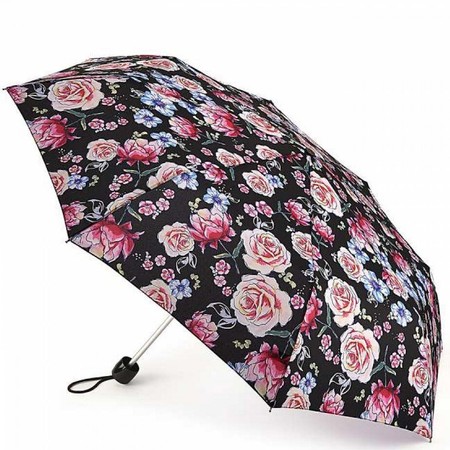 Механічна жіноча парасолька Fulton Minilite-2 L354 Sketched Bouquet (Квітковий ескіз) купити недорого в Ти Купи