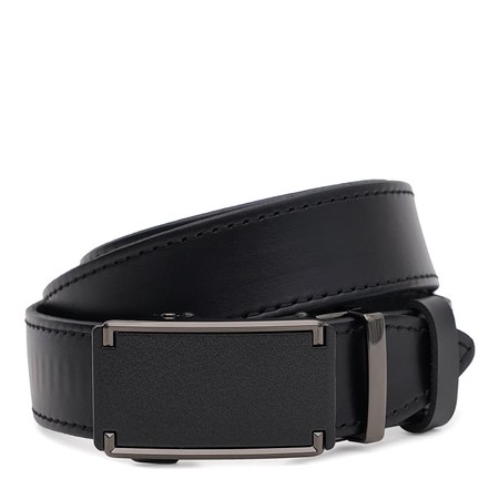 Мужской кожаный ремень Borsa Leather 125v1genav30-black купить недорого в Ты Купи