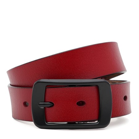 Жіночий ремінь шкіряний Borsa Leather CV1ZK-001r-red купити недорого в Ти Купи