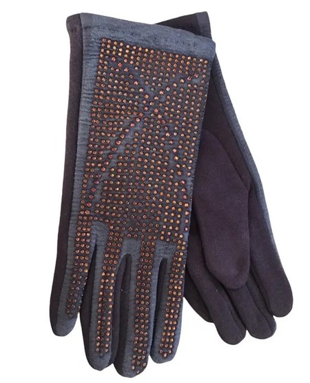 Женские стрейчевые перчатки чёрные 188s2 M купить недорого в Ты Купи