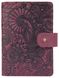 Обкладинка для паспорта зі шкіри Hi Art «Mehendi Art» PB-02/1 Shabby Plum Фіолетовий купити недорого в Ти Купи