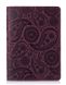 Обкладинка для паспорта зі шкіри HiArt PC-02 Shabby Plum Buta Art Фіолетовий купити недорого в Ти Купи