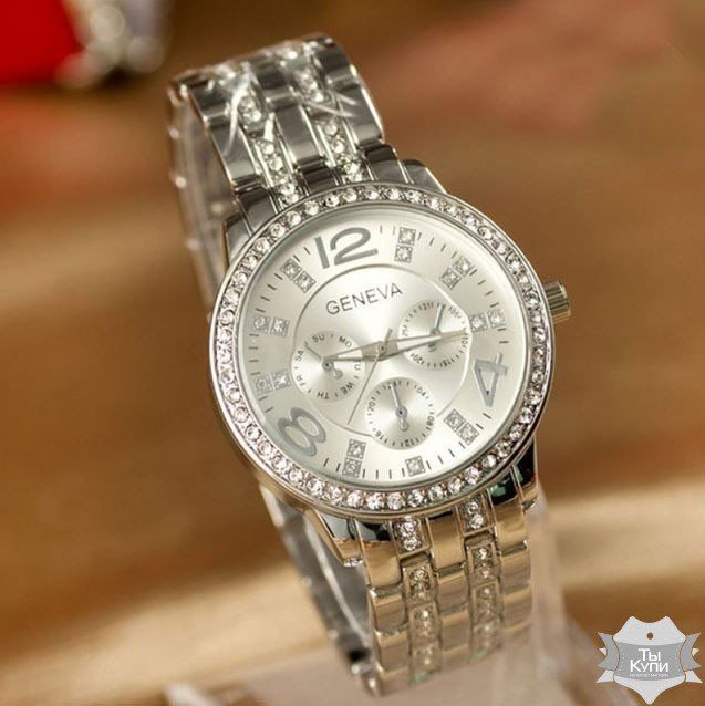 Жіночий годинник Geneva Silver (1320) купити недорого в Ти Купи