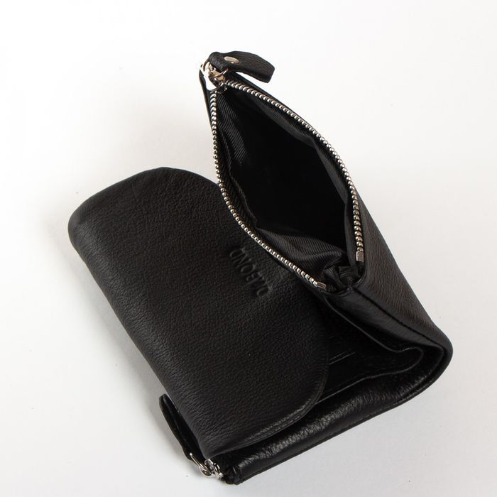 Женский кожаный кошелек Classik DR. BOND WN-23-9 black купить недорого в Ты Купи