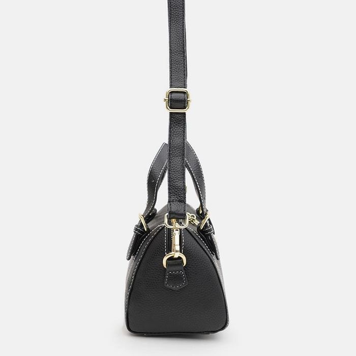 Женская кожаная сумка Borsa Leather K11331bl-black купить недорого в Ты Купи