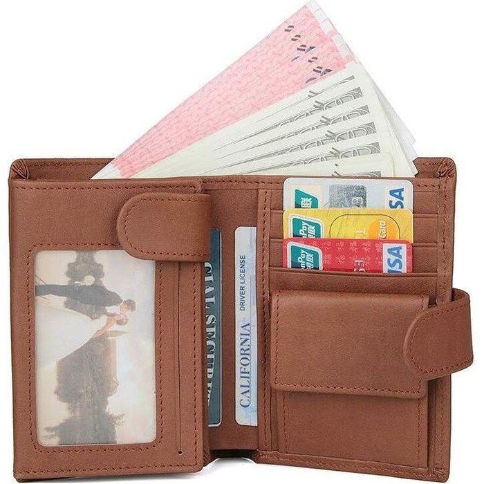 Чоловічий шкіряний гаманець Vintage 14534 Коричневий купити недорого в Ти Купи