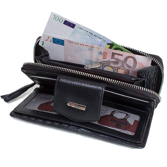 Шкіряний жіночий гаманець DESISAN SHI731-1-2FL купити недорого в Ти Купи