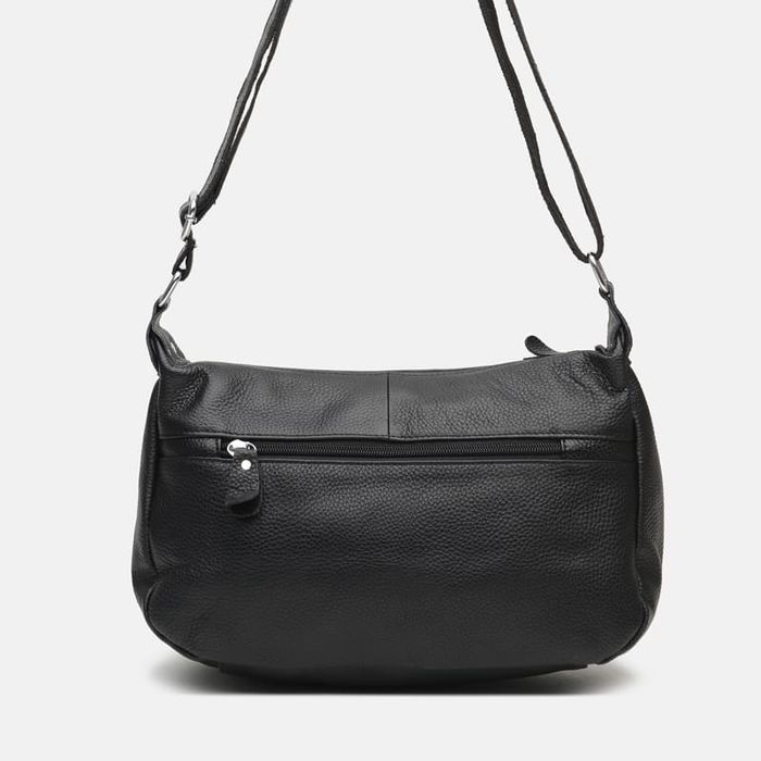 Женская кожаная сумка Borsa Leather K1028a-black купить недорого в Ты Купи