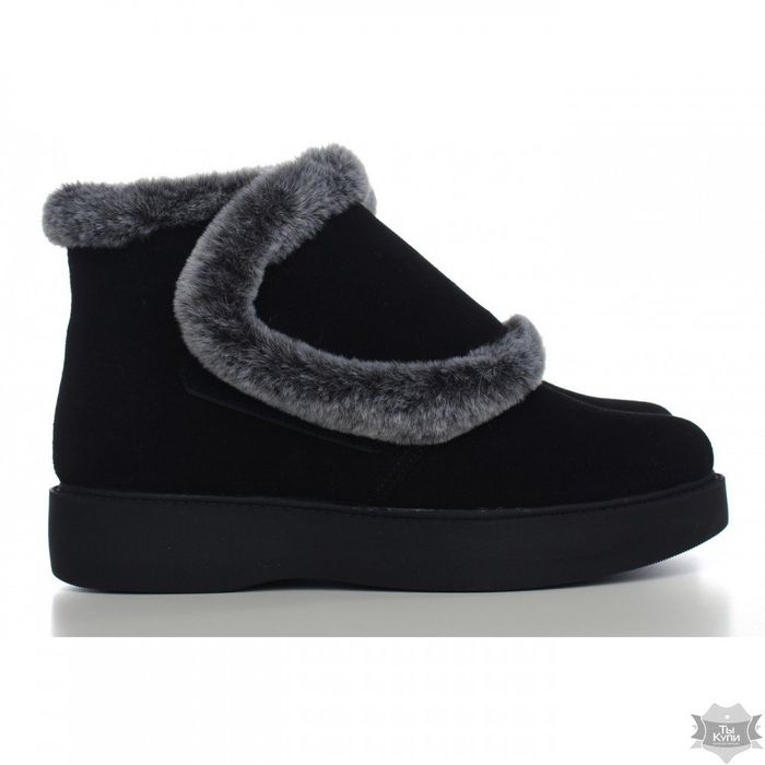 Размер 41 - Женские черные замшевые ботинки Villomi 0515-15 купити недорого в Ти Купи
