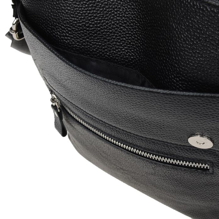 Мужская кожаная сумка Borsa Leather k10013-black купить недорого в Ты Купи