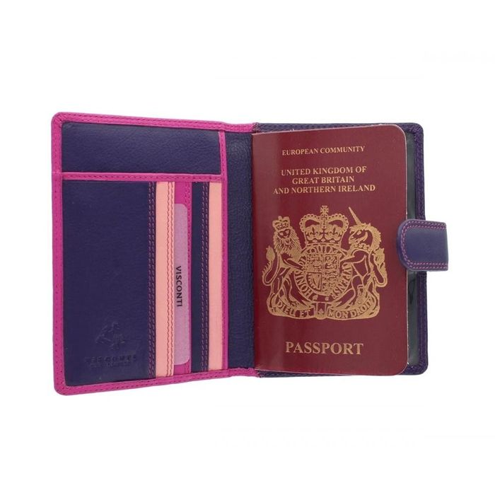 Кожаная обложка для паспорта Visconti rb75 berry m купить недорого в Ты Купи