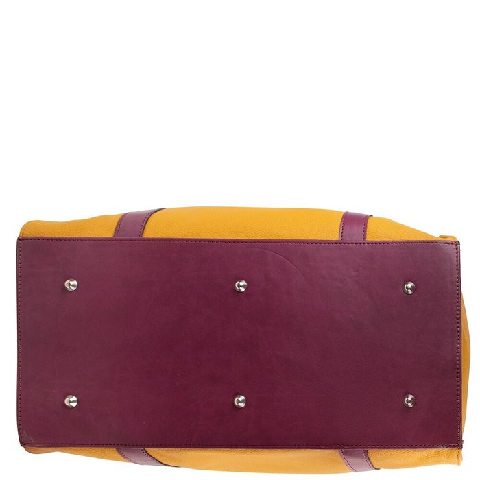 Дорожная сумка LASKARA LK10240-yellow-purple купить недорого в Ты Купи