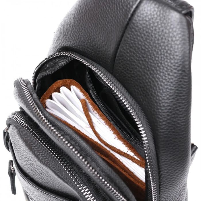 Мужская кожаная сумка-слинг Vintage 20672 купить недорого в Ты Купи