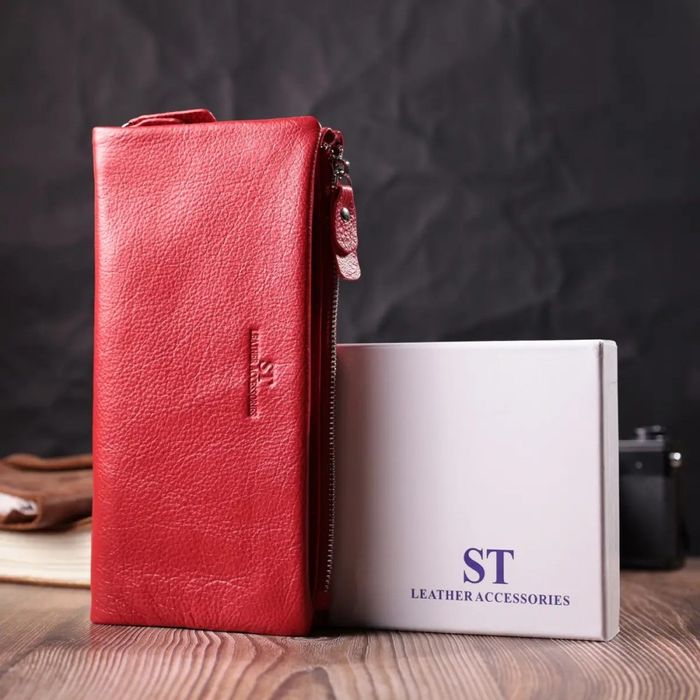 Женский кожаный кошелек-клатч ST Leather 22526 купить недорого в Ты Купи