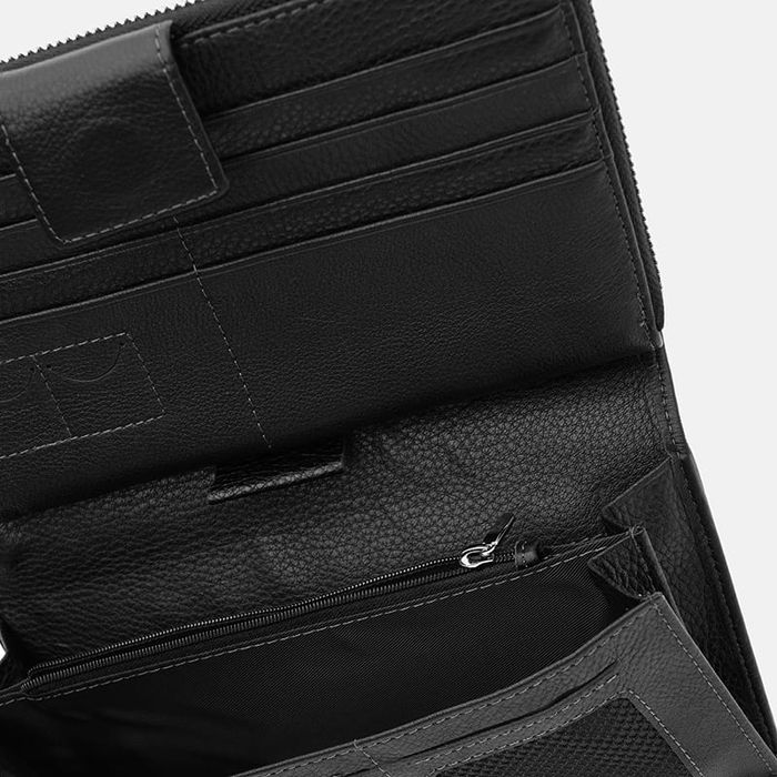 Мужской кожаный клатч Ricco Grande K18809bl-black купить недорого в Ты Купи