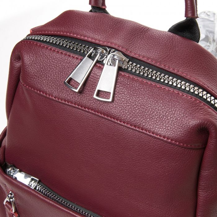 Женская кожаная сумка рюкзак ALEX RAI 27-8903-9 red-wine купить недорого в Ты Купи