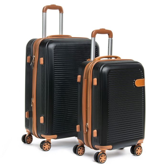 Комплект валіз 2/1 ABS-пластик PODIUM 8387 black змійка 31486 купити недорого в Ти Купи