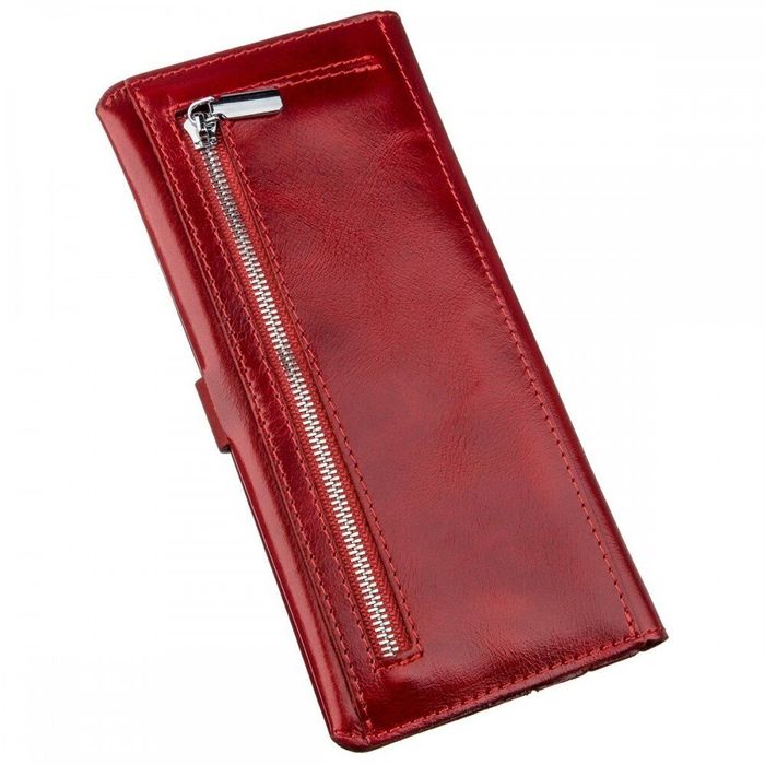Жіночий гаманець зі шкіри Алькор SHVIGEL 16203 Червоний купити недорого в Ти Купи