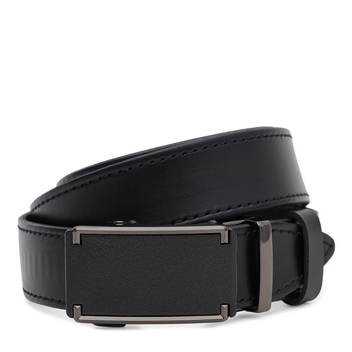 Мужской кожаный ремень Borsa Leather 125v1genav30-black купить недорого в Ты Купи