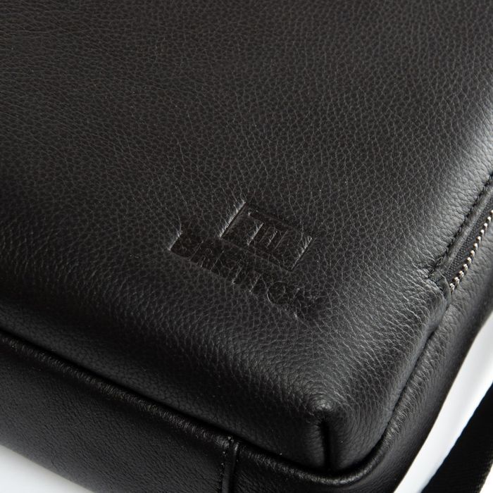 Мужская кожаная сумка через плечо BRETTON 3516-3 black купить недорого в Ты Купи