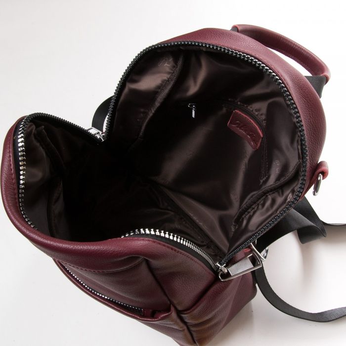 Женская кожаная сумка рюкзак ALEX RAI 27-8903-9 red-wine купить недорого в Ты Купи