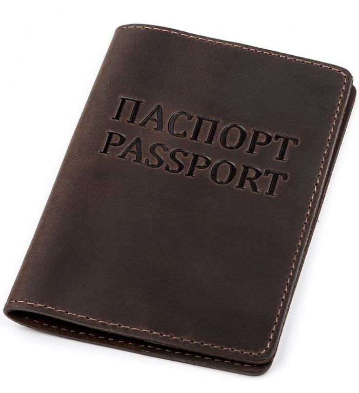 Обложка для паспорта SHVIGEL 13918 Темно-коричневый купить недорого в Ты Купи