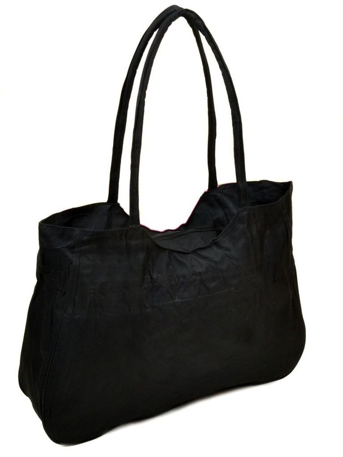 Женская черная Летняя пляжная сумка Podium /1331 black купить недорого в Ты Купи