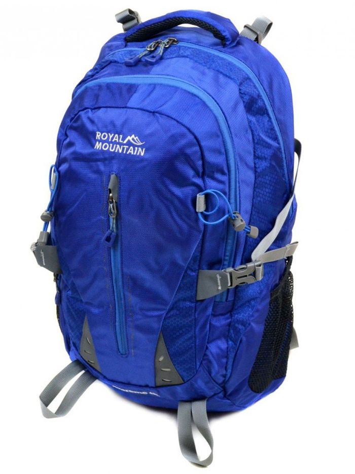 Синий мужской туристический рюкзак из нейлона Royal Mountain 8437 blue купить недорого в Ты Купи