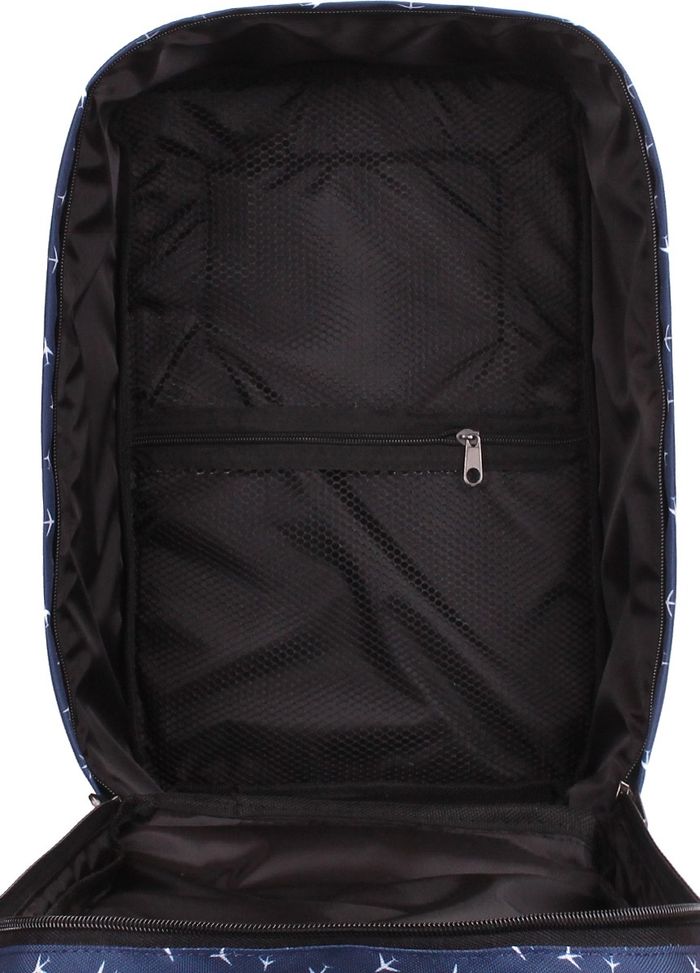 Рюкзак для ручной клади POOLPARTY Ryanair / Wizz Air / МАУ hub-planes-darkblue купить недорого в Ты Купи