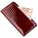 Женский бордовый кошелёк из натуральной лаковой кожи ST Leather 18904 Бордовый