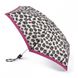 Міні парасолька жіноча механічна Fulton L501-039359 Tiny-2 Leopard Border (Леопардова смуга), Білий