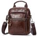 Мужская коричневая кожаная сумка Joynee b10-339
