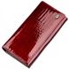 Женский бордовый кошелёк из натуральной лаковой кожи ST Leather 18904 Бордовый