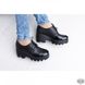 Женские черные туфли из кожи Villomi 3216-09