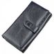 Жіночий темно-синій гаманець-візитниця з натуральної шкіри ST Leather 18880 Темно-синій