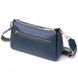 Молодіжна жіноча шкіряна сумка через плече Vintage 22287, Синій