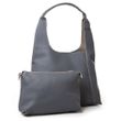 Женская кожаная сумка с косметичкой ALEX RAI 1558 blue