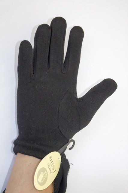 Черные трикотажные мужские перчатки купить недорого в Ты Купи