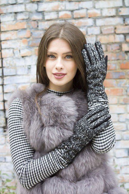 Женские трикотажные сенсорные перчатки Shust Gloves 16202 купить недорого в Ты Купи