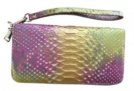 Кошелек из натуральной кожи питона Ekzotic Leather snw35 купить недорого в Ты Купи