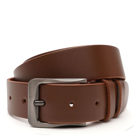 Мужской кожаный ремень Borsa Leather V1115FX40-brown купить недорого в Ты Купи