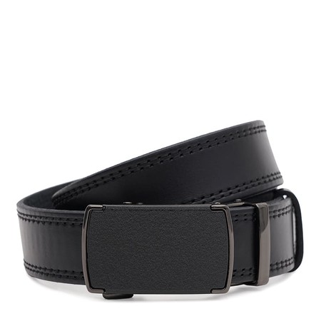Мужской кожаный ремень Borsa Leather 125v1genav27-black купить недорого в Ты Купи